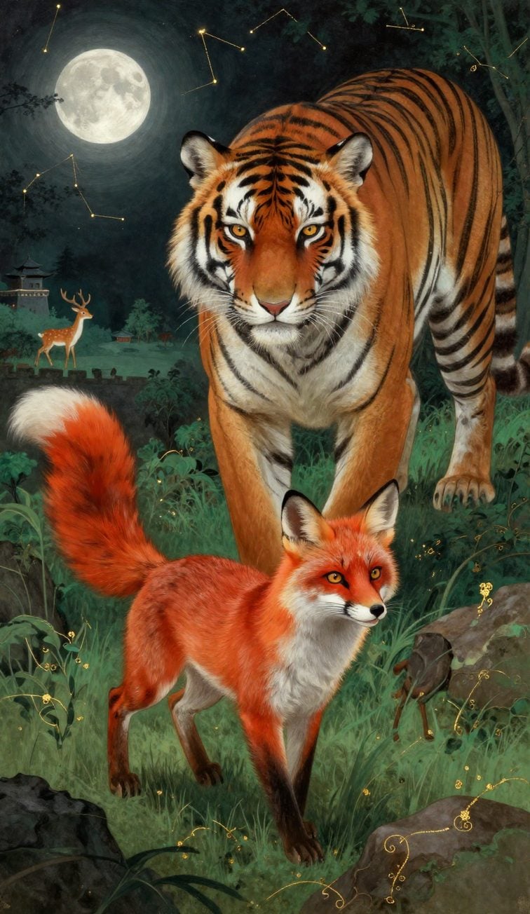 Evidence plate for The Fox Borrows the Tiger — record 001